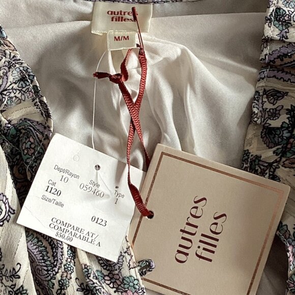 Autres Filles -  Paisley Top - Medium NWT - Picture 7 of 8